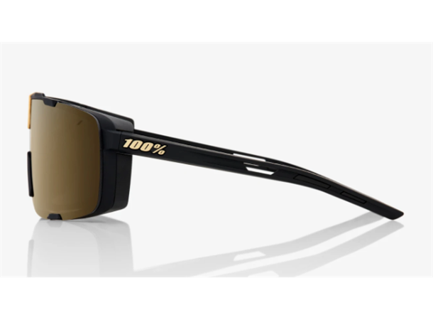 100% Eastcraft Brille Soft Tact Black Soft Gold Mirror Lens - Multisportsbrill