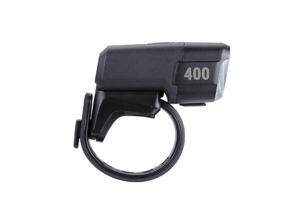 BBB NanoStrike 400 Combo Lyktesett LED, 400/100 lumen, USB, Sort 