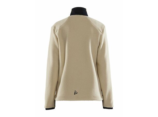 Craft Explore Dame Pile Fleecejakke Varm og allsidig fleecejakke, Ecru 