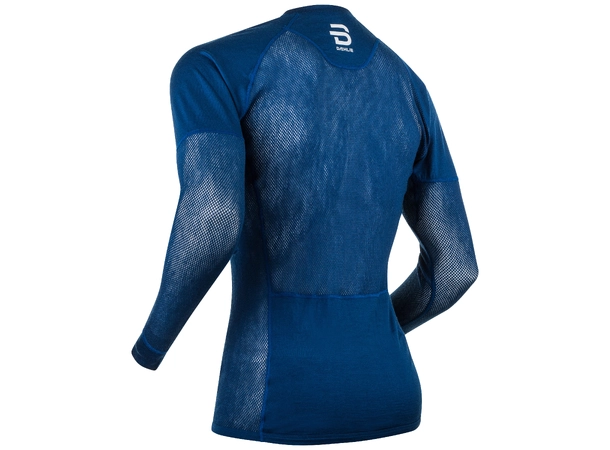 Dæhlie Airnet Wool Long Sleeve herre Halv nettingtrøye i ull 