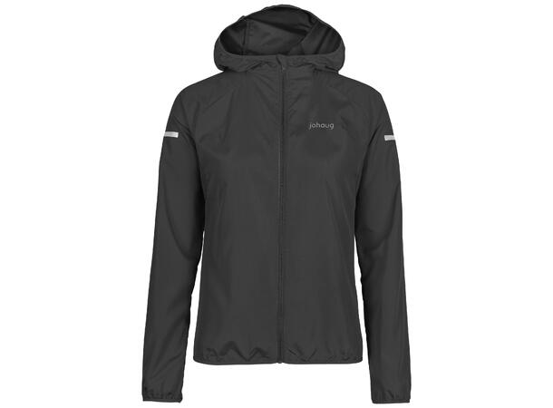 Johaug Windguard Jacket 2.0 Sort S Lett løpejakke i vindavvisende