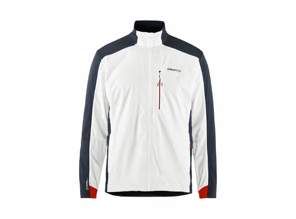 Craft NOR Adv Nordic Training Jakke 2 Tynt vattert herre skijakke, White/blaze 