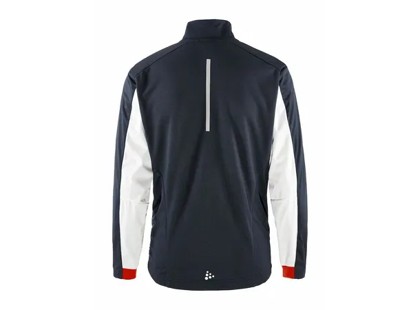 Craft NOR Adv Nordic Training Jakke 2 Tynt vattert herre skijakke, White/blaze 