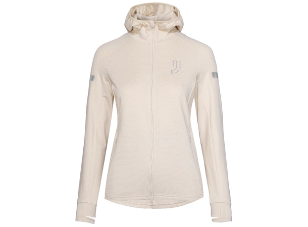 Johaug Gleam Full Zip XL Light beige, lett fleecejakke til trenin 