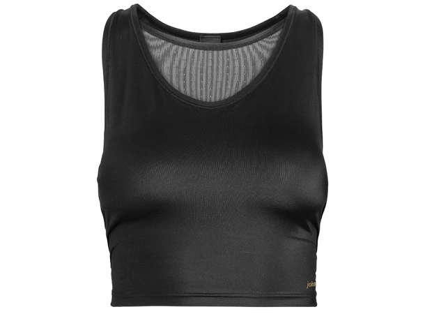 Johaug Shape Top sort Treningstopp med innebygd BH 