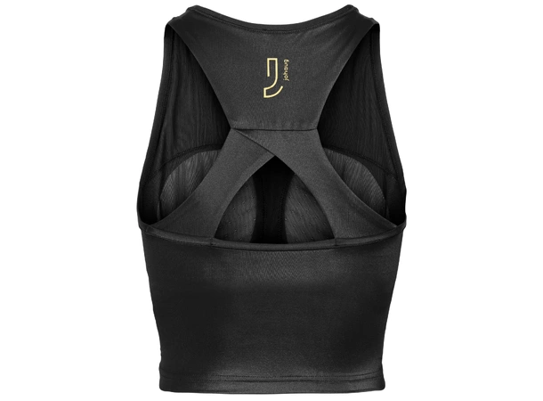 Johaug Shape Top sort Treningstopp med innebygd BH 
