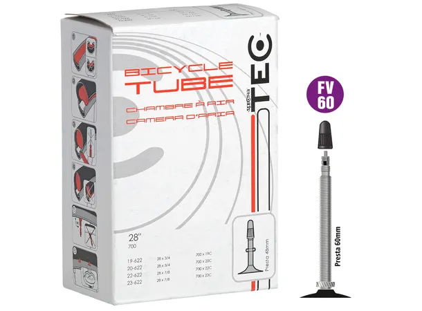 TEC Slange 18/25-622/630 60mm Prestaventil. til 28''/700c 