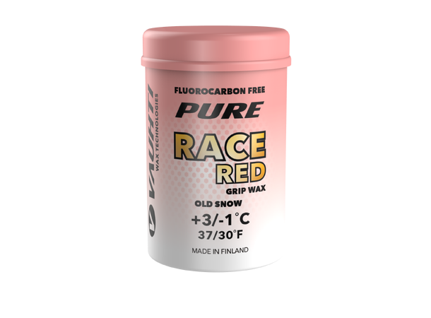 Vauhti Pure Grip Race Red Festevoks +3 / -1, omdannet/grovkornet snø
