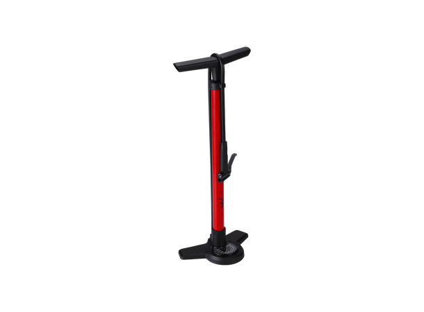 BBB AirBoost BFP-28 Manometerpumpe Rød Stål, 63cm, alle ventiler, 160psi/11bar 