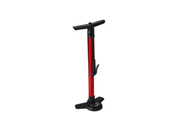 BBB AirBoost BFP-28 Manometerpumpe Rød Stål, 63cm, alle ventiler, 160psi/11bar 