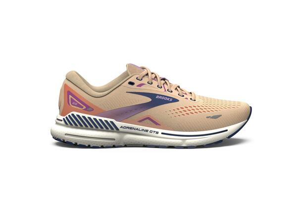 Brooks Adrenaline GTS 23 Dame Stabil mengdesko, Apricot/Estate blue/or