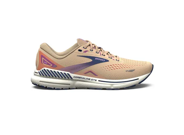 Brooks Adrenaline GTS 23 Dame Stabil mengdesko, Apricot/Estate blue/or 