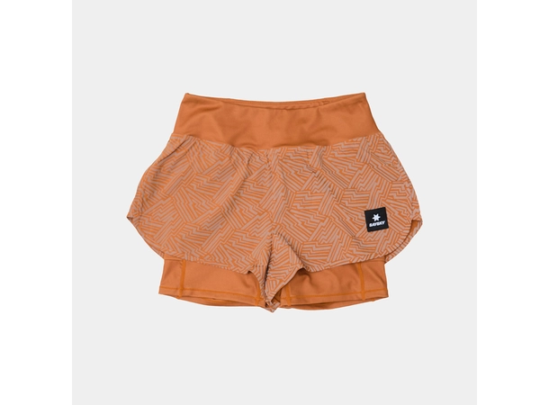 SAYSKY W Reflective Pace 2 in1 Shorts 3" Oransj 2 in1 shorts med refleksdetaljer 