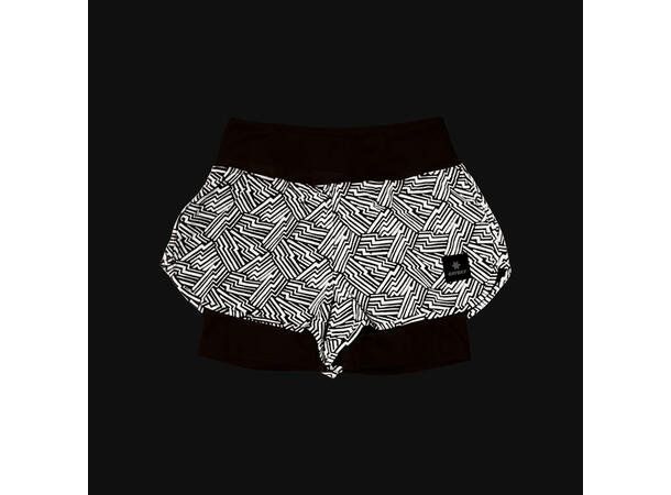 SAYSKY W Reflective Pace 2 in1 Shorts 3" Oransj 2 in1 shorts med refleksdetaljer