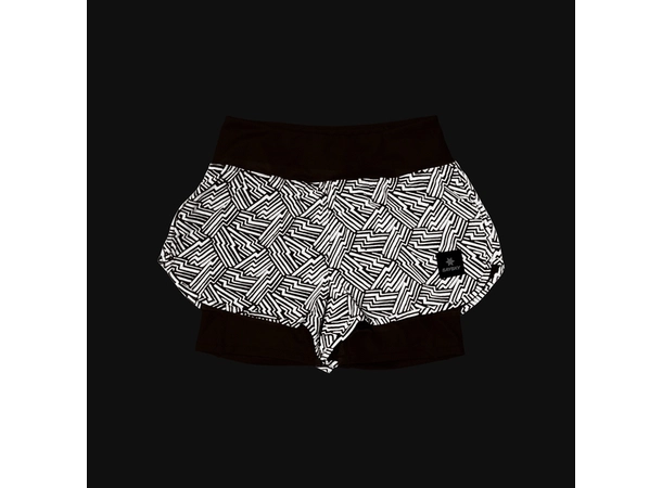 SAYSKY W Reflective Pace 2 in1 Shorts 3" Oransj 2 in1 shorts med refleksdetaljer 
