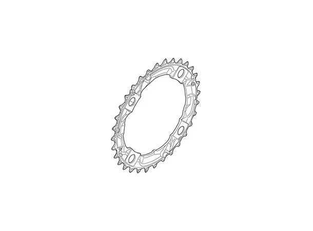 SHIMANO ACERA Krankdrev 32T for FC-M361 104mm, svart, 8-delt 