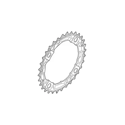 SHIMANO ACERA Krankdrev 32T for FC-M361 104mm, svart, 8-delt