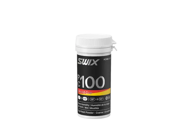 Swix PC100 WC Powder Coarse Wet | -2/+10 Toppfinishpulver for grov, våt snø 