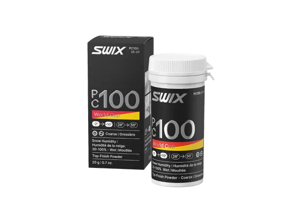 Swix PC100 WC Powder Coarse Wet | -2/+10 Toppfinishpulver for grov, våt snø 