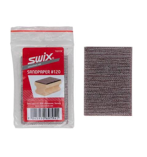 Swix Sandpapir P120, 3 stk Sandpapir for syntetisk kloss (T0011)