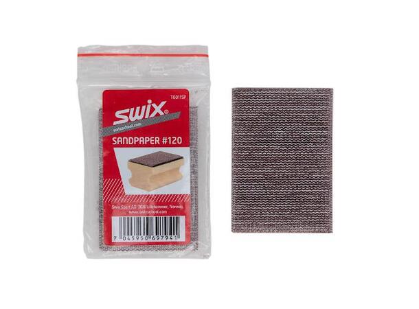 Swix Sandpapir P120, 3 stk Sandpapir for syntetisk kloss (T0011) 