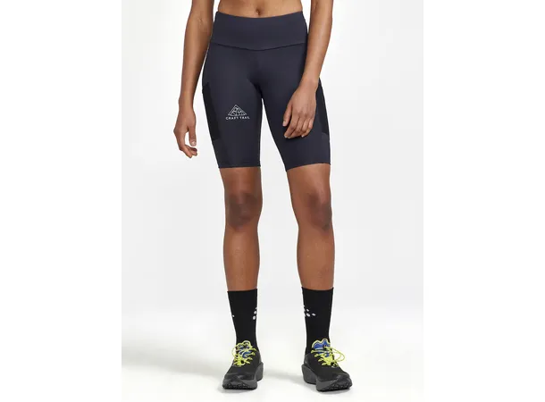 Craft PRO Trail Short Tights W Kort løpetights, sort 
