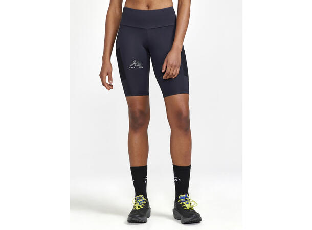 Craft PRO Trail Short Tights W Kort løpetights, sort