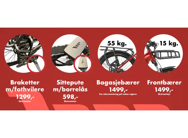 Hard Rocx Elirium+ Frontbærer 15kg maks lastekapasitet 