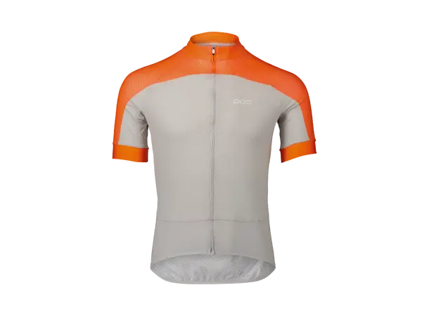 POC Essential Road Logo Jersey M Zink orange/ Granite grey 