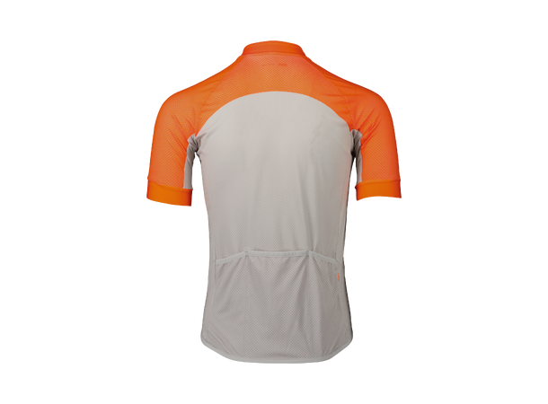 POC Essential Road Logo Jersey M Zink orange/ Granite grey