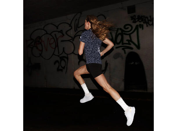 SAYSKY Combat Reflective High Socks Hvite sokker med refleksdetaljer