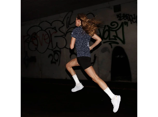 SAYSKY Combat Reflective High Socks Hvite sokker med refleksdetaljer 