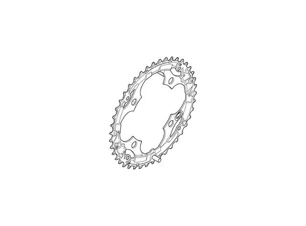 SHIMANO ACERA Krankdrev 42T for FC-M361 104mm, svart, 8-delt 