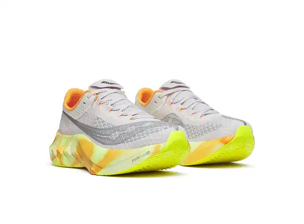 Saucony Endorphin Pro 4 Women Fog/peel, moderne konkurransesko 