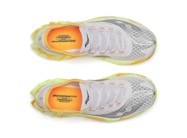 Saucony Endorphin Pro 4 Women Fog/peel, moderne konkurransesko 
