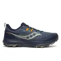 Saucony Peregrine 14 Herre 44 Terrengløpesko, Dusk/navy