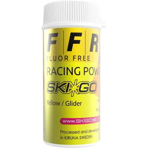 Skigo FFR Yellow Pulver | -+20/-1 Flourfritt racingprodukt