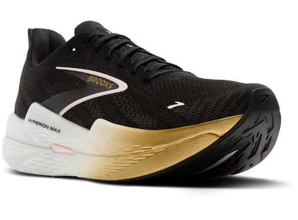Brooks Hyperion Max 2 Men Black/gold/pink, responsiv supertrainer