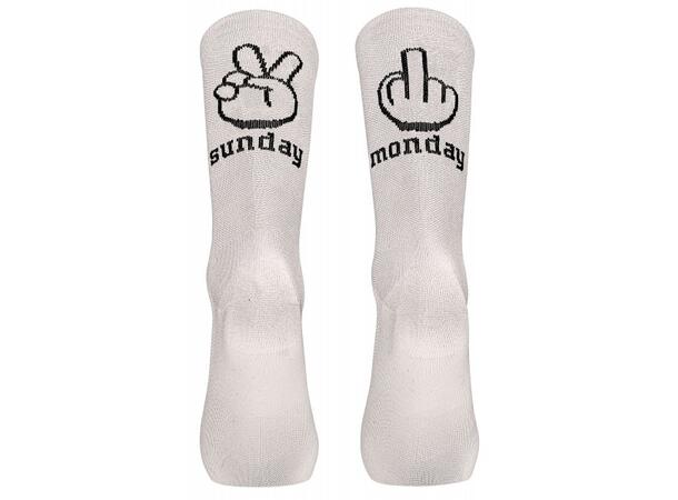 Northwave Sunday Monday Sock White Stilige sykkelsokker