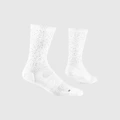 SAYSKY Combat Reflective High Socks, S/M Hvite sokker med refleksdetaljer