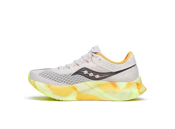 Saucony Endorphin Pro 4 Men Fog/peel, moderne konkurransesko 