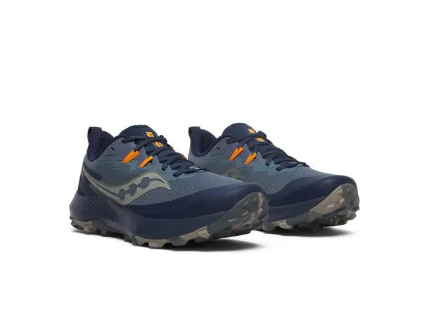 Saucony Peregrine 14 Herre 44,5 Terrengløpesko, Dusk/navy 