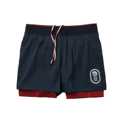 YMR Track Club Stadion Mens 2in1 Shorts Lett og fleksibel 2 i 1 shorts