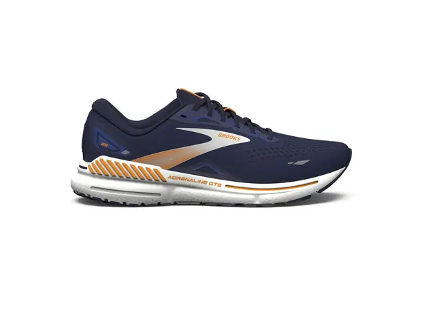 Brooks Adrenaline GTS 23 Herre Stabil løpesko, Peacoat/Ultramarine/Oran 