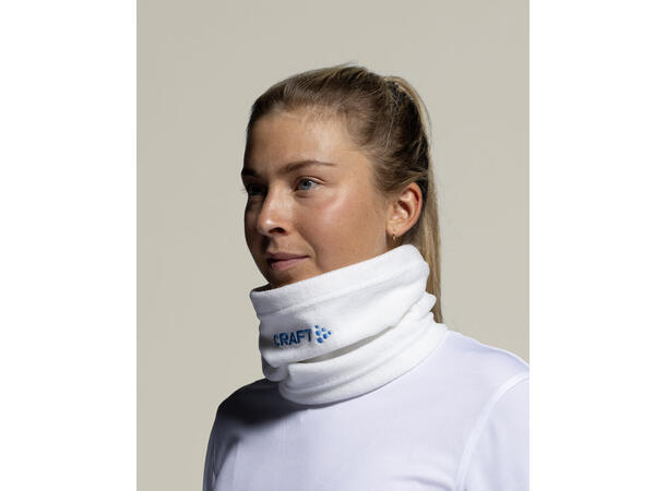 Craft Fleecehals Hvit Varm fleecehals