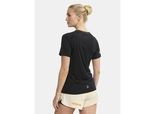 Craft PRO Hypervent Tee 2 Wmn Black Lett løpe-t-skjorte til dame 