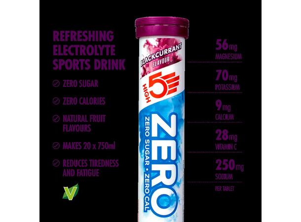High5 Zero Solbær Tabletter Sukkerfri tabletter 80gr 20stk
