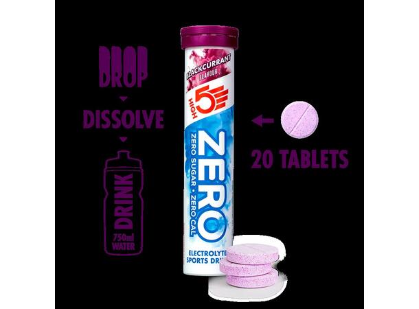 High5 Zero Solbær Tabletter Sukkerfri tabletter 80gr 20stk 