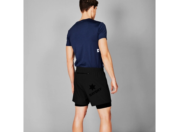 SAYSKY 2 in 1 Pace shorts 5" 2-i-1 design: lett ytterstoff 