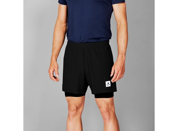 SAYSKY 2 in 1 Pace shorts 5" 2-i-1 design: lett ytterstoff 